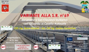 Variante alla S.R. n° 69 da Levane  a San Giovanni Valdarno con raccordo al casello Autosole